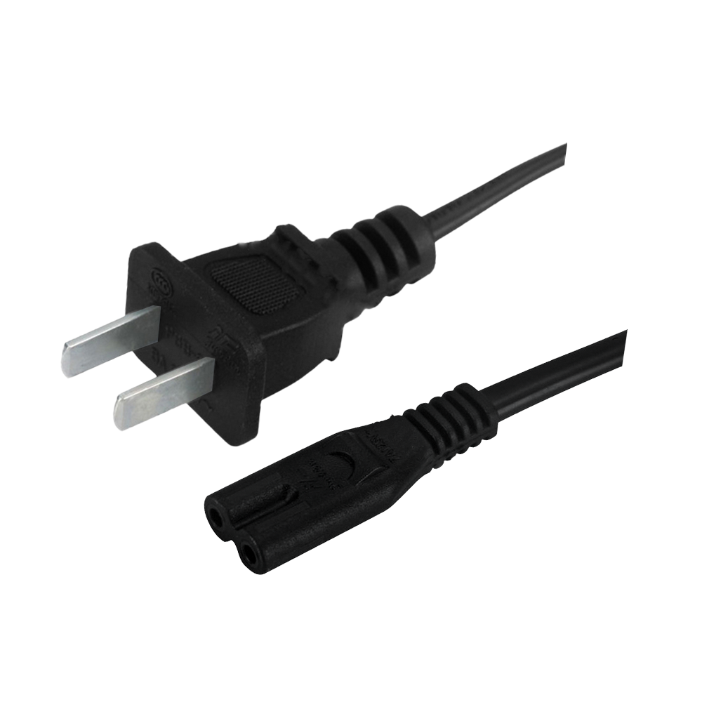 PBB-6 ~ ST2 Китайский двухжильный кабель с плоским штекером в сборе, сертифицированный ccc шнур питания с восьмиугольным разъемом c7